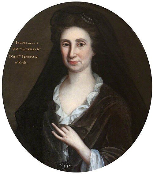 Frances Thompson, Lady Calverley, 1691, 