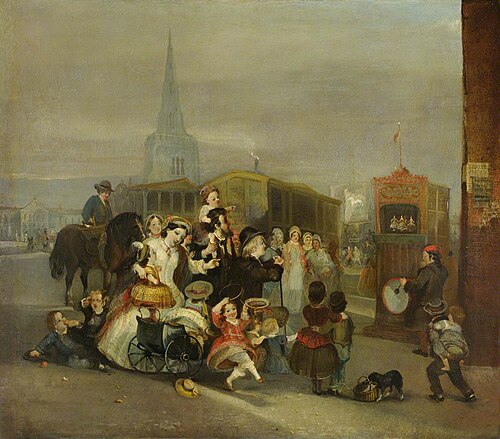 A Marionette Show, 1850, 