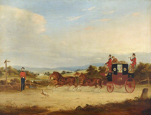 The London-Leeds Mail Coach, 1845, 
