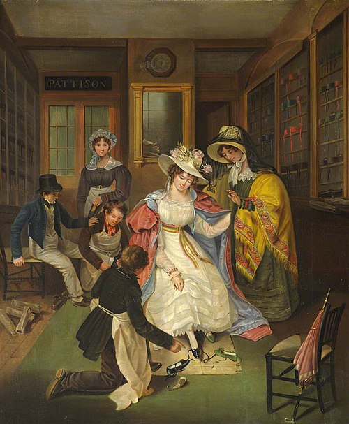 At the Shoemaker's Shop, 1825, 