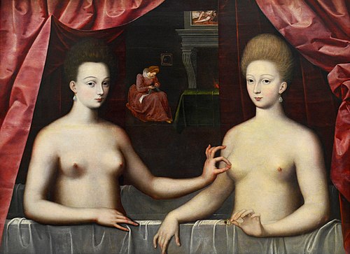 Gabrielle d'Estrées et une de ses sœurs, 1594, 
