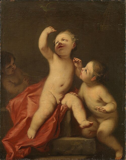 Children with Birds, 1749, 