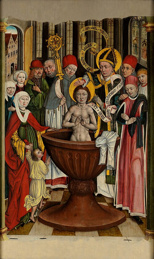 Baptism of Saint Augustin, 1480, 