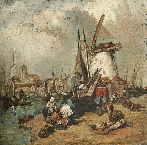 A Windmill on a River, 1849, 
