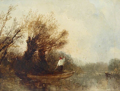 A Punt on the River, 1841, 