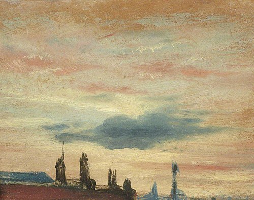 Cloud Study with Roof Tops, 1849, 