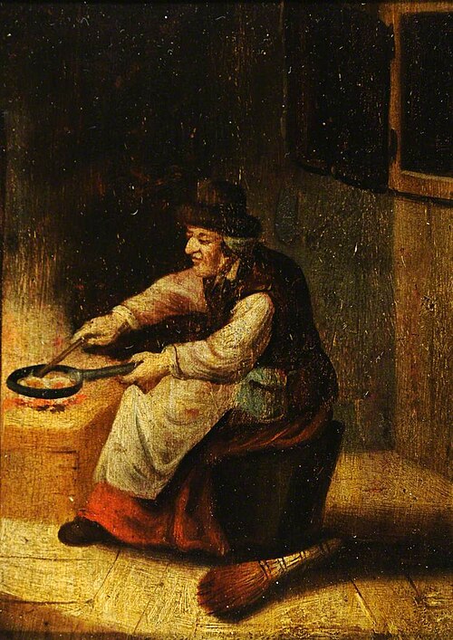A Woman frying Eggs, 1849, 