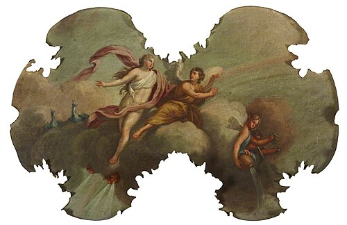 Angelic Figures on Clouds, 1750, 