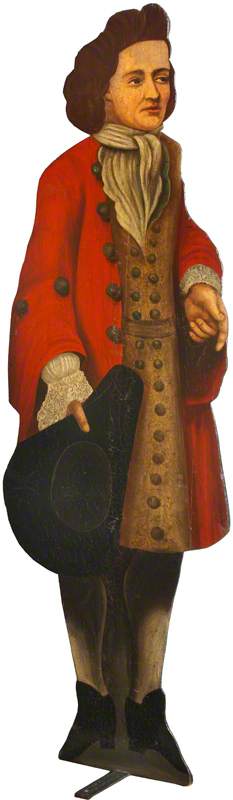 A Dummy Board Figure of a  Gentleman in Queen Anne Dress, 1708, 