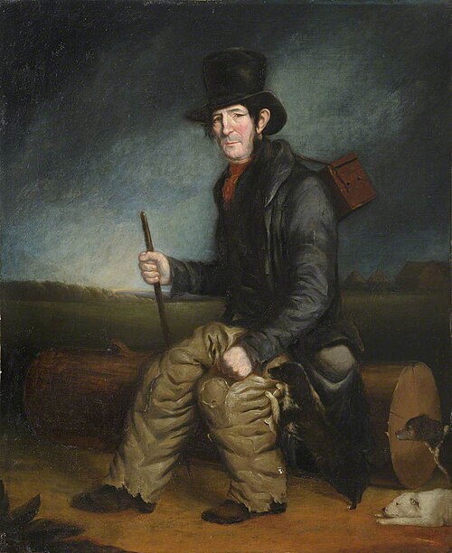 Bogie Theobald, the Ratcatcher, with his Dogs, 1840, 