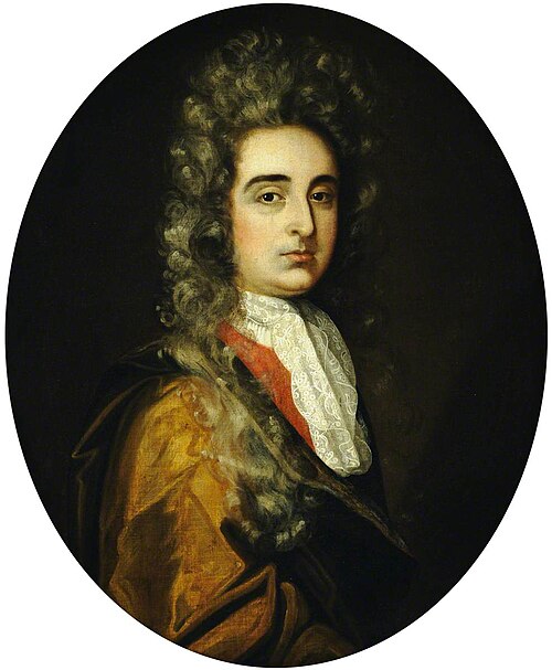 An Unknown Man in a White Lace Cravat, 1714, 