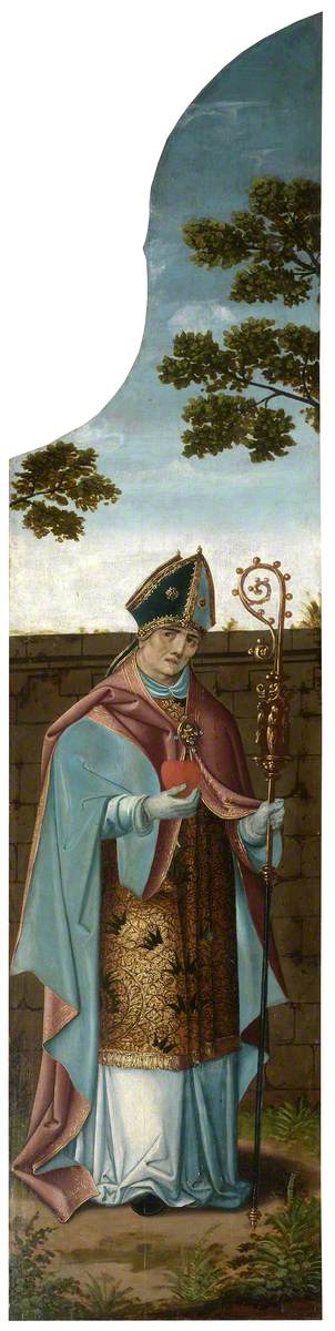 The Oxburgh Retable: Saint Ambrose and Saint Augustine, 1530, 
