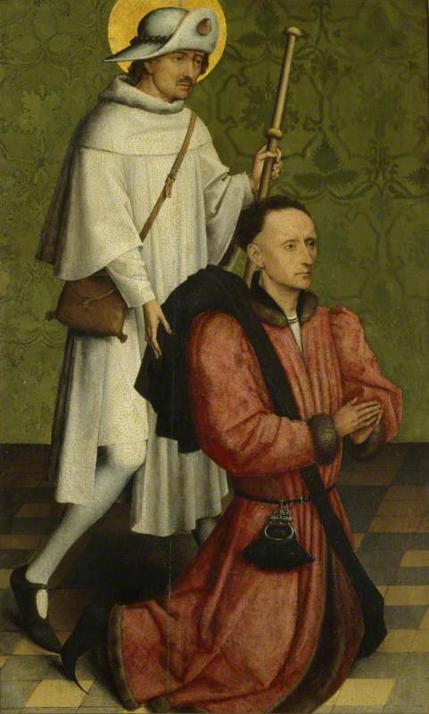 A Donor and Saint James the Great (wing of an altarpiece), 1459, 