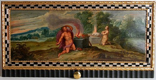 The Sudbury Cabinet: Cain and Abel Sacrificing, 1700, 