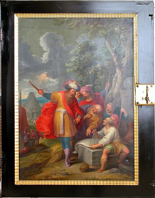 The Sudbury Cabinet: The Building of the Tower of Babel, 1700, 