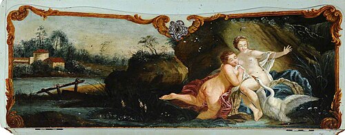 Leda and the Swan (after an engraving by William Wynne Rylands after Boucher), 1850, 