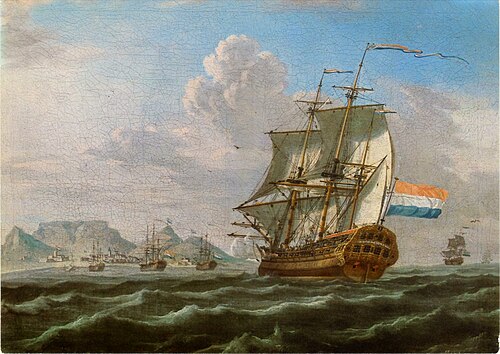 The Noord-Nieuwland in Table Bay, 1762, 1762, 