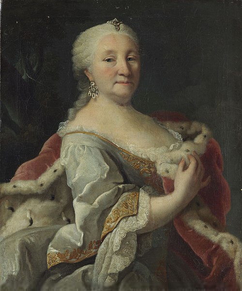 Portrait of Charlotte Wilhelmine, Landgräfin von Hessen-Philippsthal-Barchfeld, 1760, 