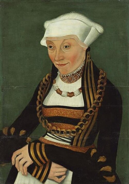 Portrait of a woman at half length, 1535, 