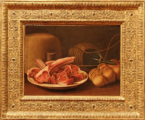 Nature morte aux côtelettes, 1700, 