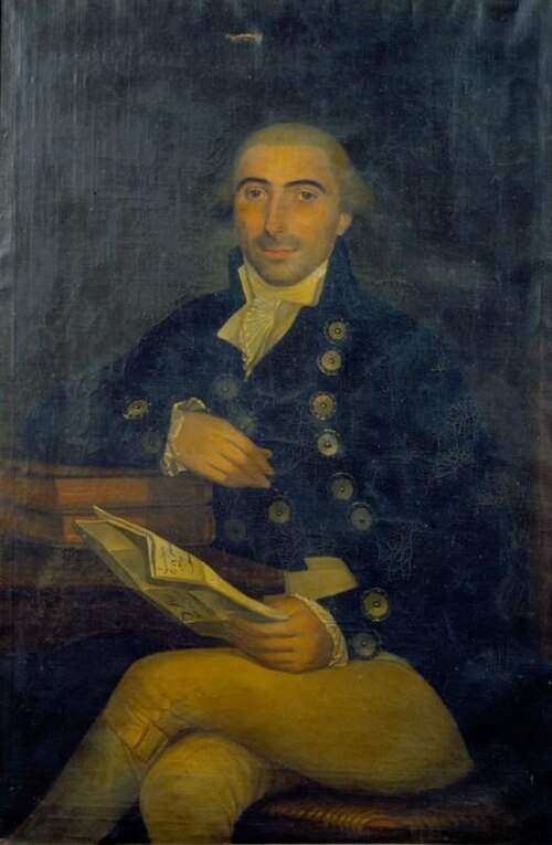 portrait de monsieur Du Moustier, 1750, 