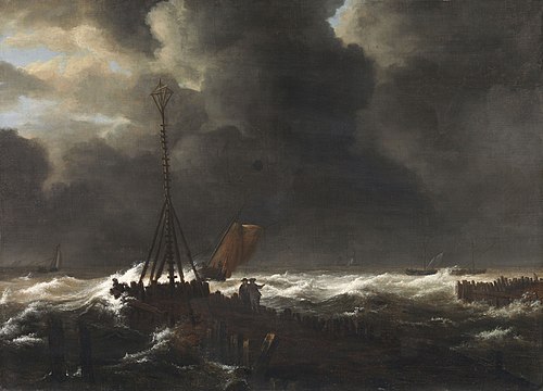 A Stormy Sea, 1680, 