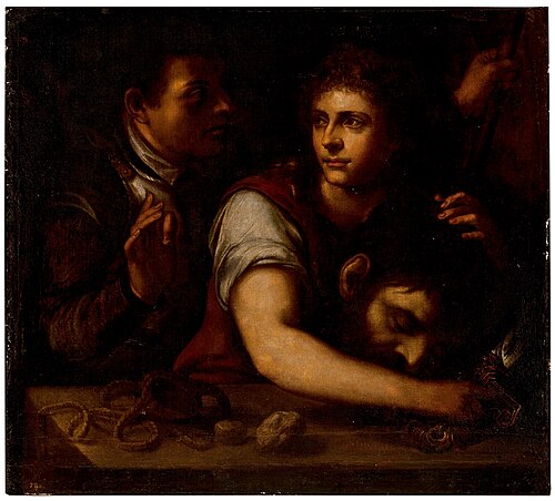 David vencedor de Goliat, 1601, 