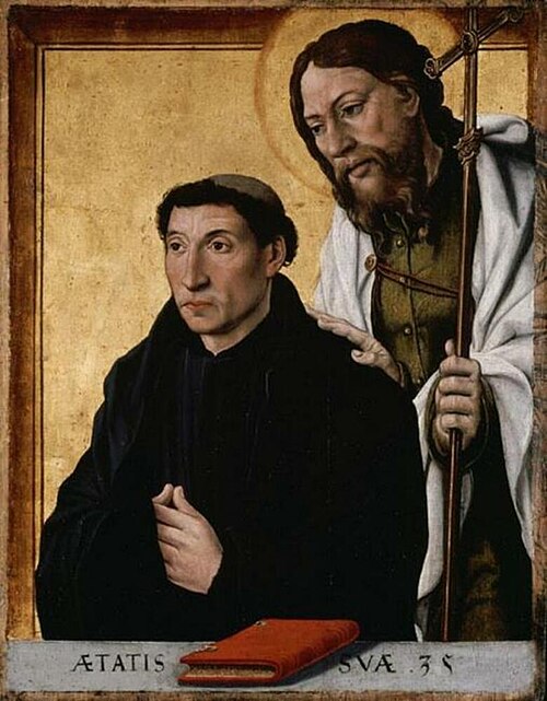 A Monk in Prayer with St. James, 1512, 