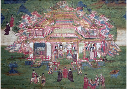 Fragment of a Manichaen Mandala, 1400, 