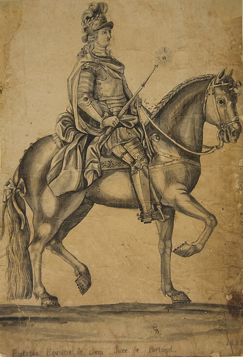 Estatoa equestre de Dom Joze de Portugal, 1832, 
