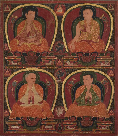 Four Seated Masters, 1450, 