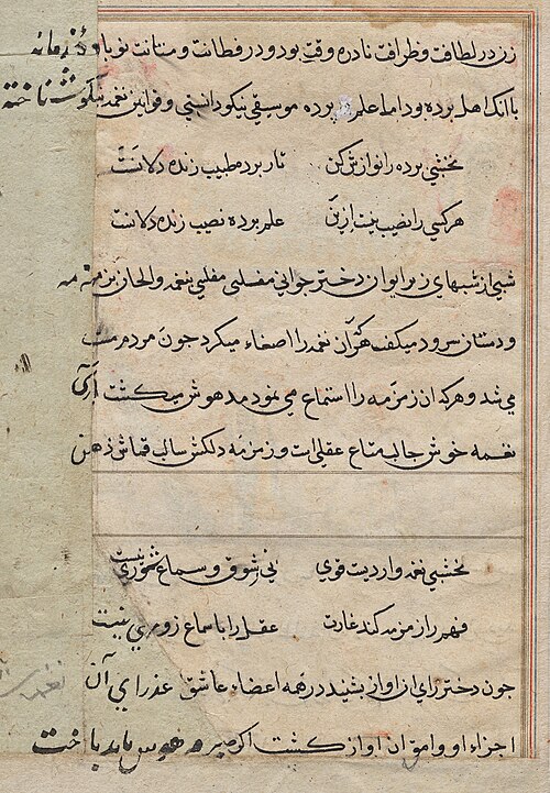 Page from Tales of a Parrot (Tuti-nama): text page, 1560, 