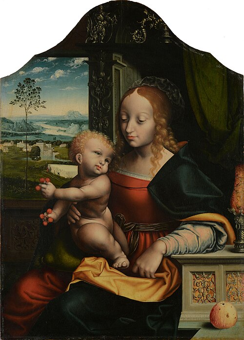 Madone aux cerises, 1530, 