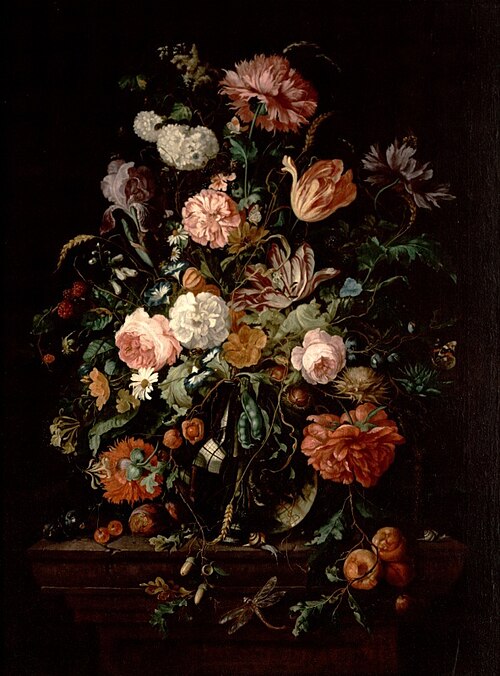 Still Life with Flowers in a Glass Bowl, 1636, 
