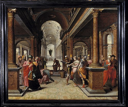 Jesus and the woman taken in adultery, 1565, 