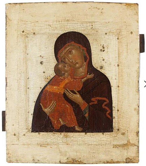 Mother of God Vladimirskaja, 1624, 