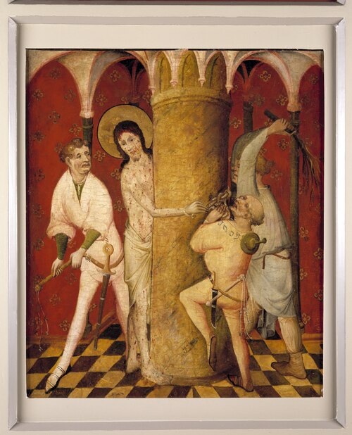 Middelrijns altaar, geseling van Christus, 1409, 