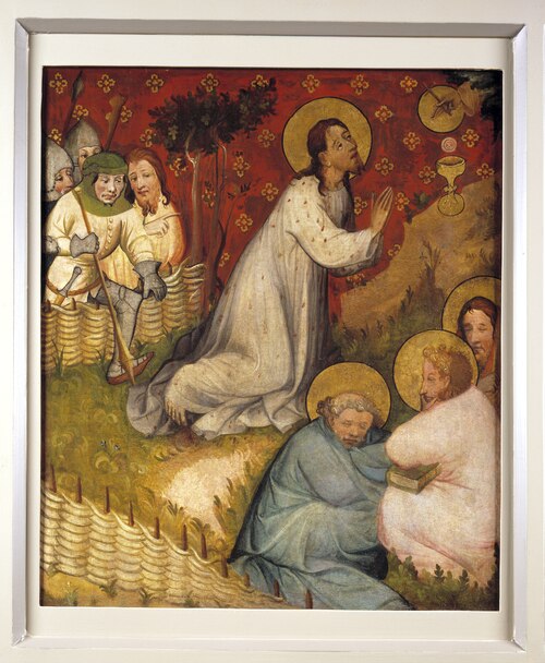 Middelrijns altaar, Christus in de hof van Gethsemane, 1409, 