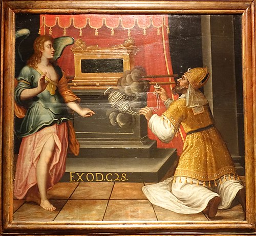Aaron incenses the Ark of the Covenant, 1700, 