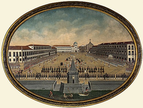 Revista militar no Largo do Paço, 1701, 