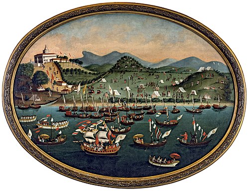 Procissão marítima diante do Hospital dos Lázaros, 1701, 