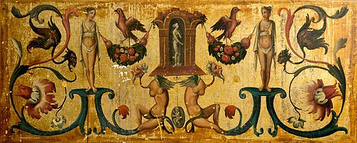Three Arabesque Canvases from a Ceiling in Venice, 1724, 