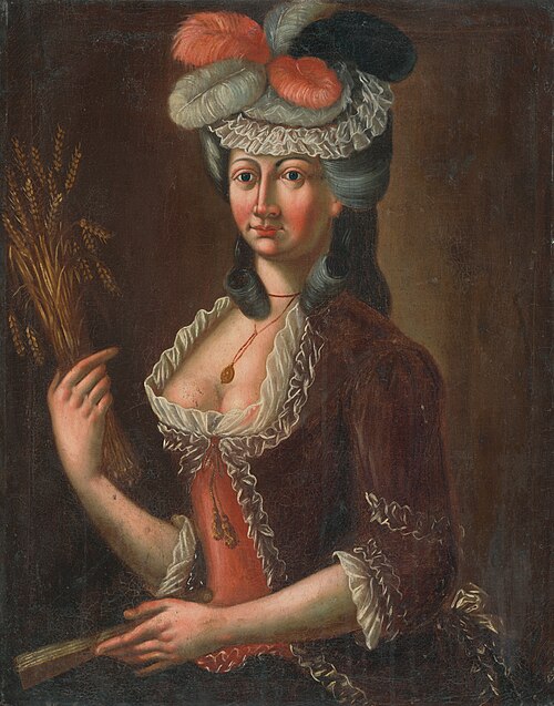 Podobizeň dámy s klasmi, 1775, 