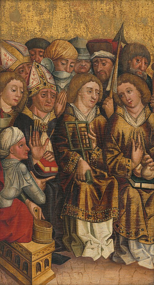 Svätý Egídius medzi svätcami, 1475, 