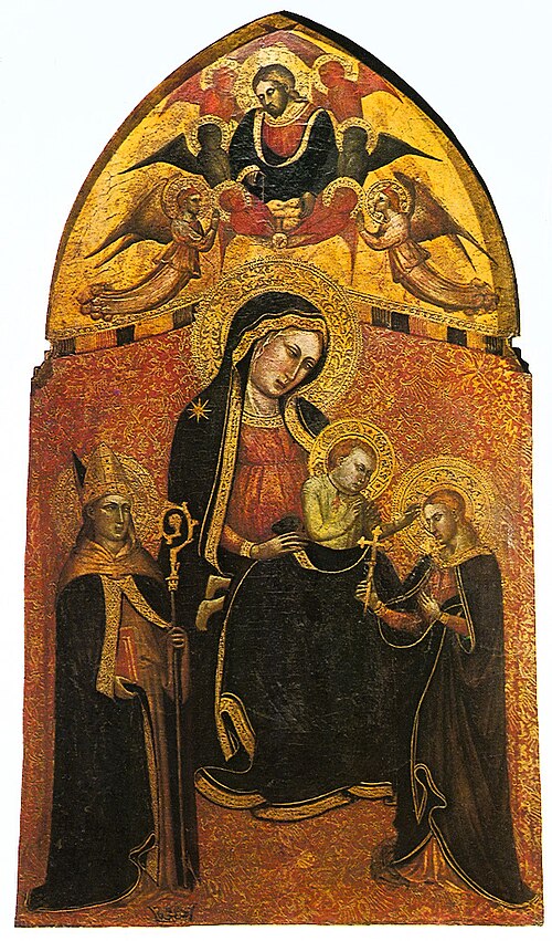 Virgin and Child with saints, 1400, 