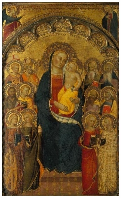 A Virgem e o Menino, Santos e Episódios do Calvário e da Anunciação, 1400, 