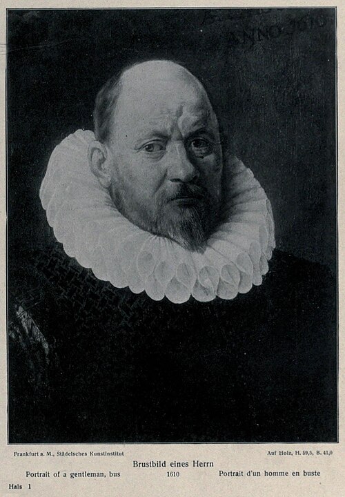 Portrait of a man in a ruff collar, 1610, 
