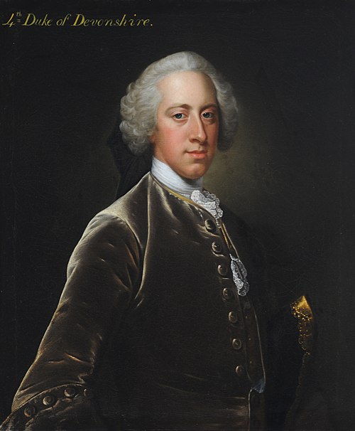 William Cavendish, 4th Duke of Devonshire, 1752, 