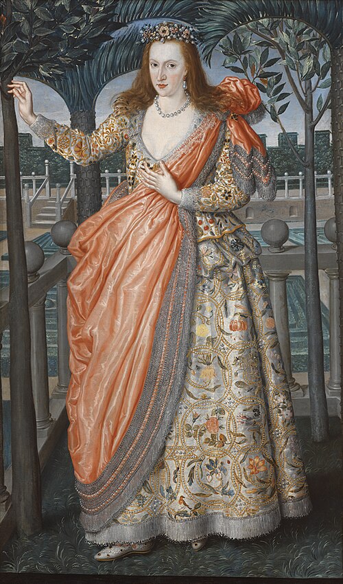 Portrait of a Lady of the Hampden Family, 1610, 