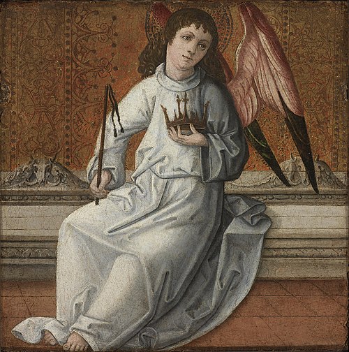 Angel with Crown and Flagellum, 1460, 